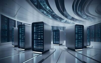 servidores data center futurista